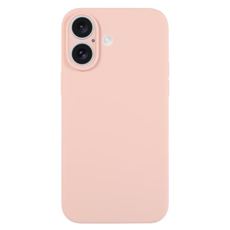 เคสโทรศัพท์ซิลิโคนเหลวสีเรียบรูพรุนละเอียด สำหรับ iPhone 17