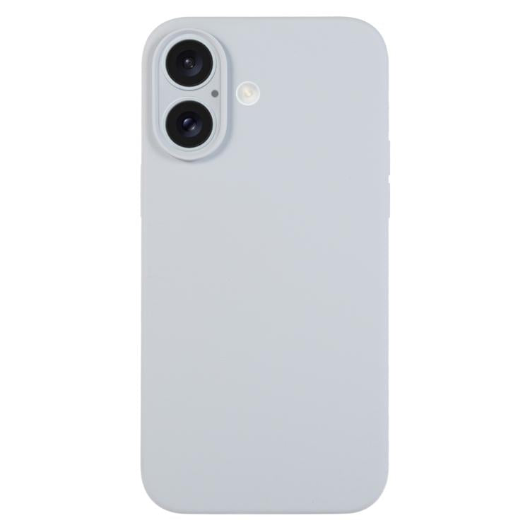 เคสโทรศัพท์ซิลิโคนเหลวสีเรียบรูพรุนละเอียด สำหรับ iPhone 17