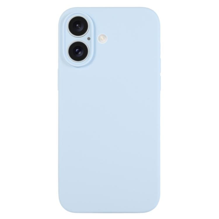 เคสโทรศัพท์ซิลิโคนเหลวสีเรียบรูพรุนละเอียด สำหรับ iPhone 17