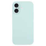 เคสโทรศัพท์ซิลิโคนเหลวสีเรียบรูพรุนละเอียด สำหรับ iPhone 17
