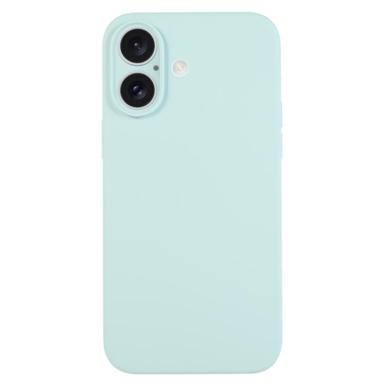 เคสโทรศัพท์ซิลิโคนเหลวสีเรียบรูพรุนละเอียด สำหรับ iPhone 17