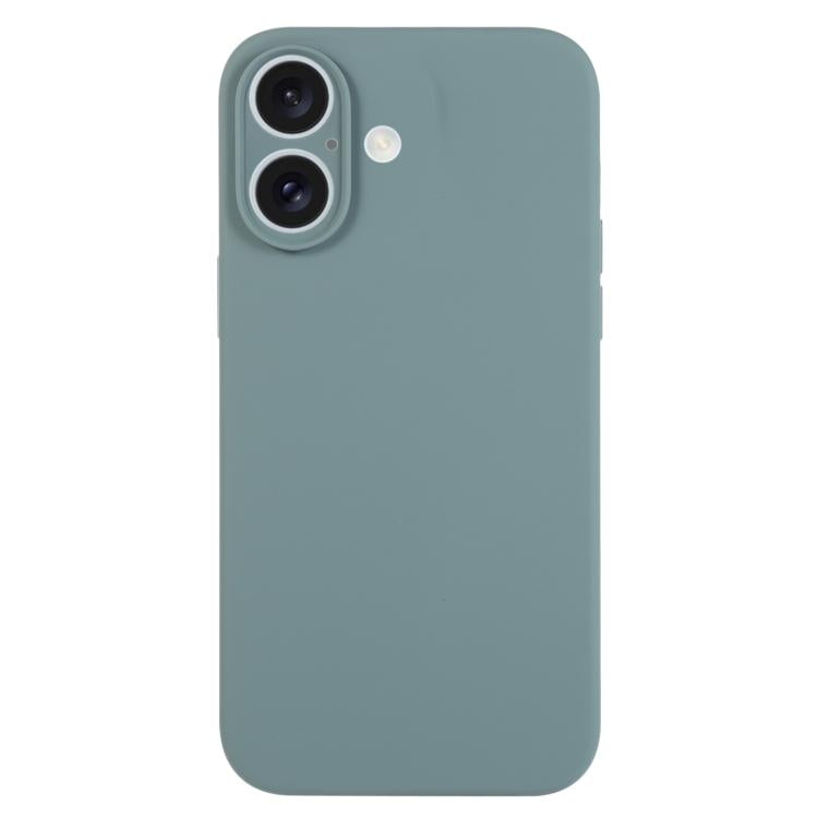 เคสโทรศัพท์ซิลิโคนเหลวสีเรียบรูพรุนละเอียด สำหรับ iPhone 17