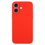 เคสโทรศัพท์ซิลิโคนเหลวสีเรียบรูพรุนละเอียด สำหรับ iPhone 17