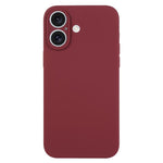 เคสโทรศัพท์ซิลิโคนเหลวสีเรียบรูพรุนละเอียด สำหรับ iPhone 17