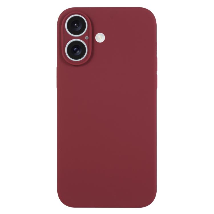 เคสโทรศัพท์ซิลิโคนเหลวสีเรียบรูพรุนละเอียด สำหรับ iPhone 17