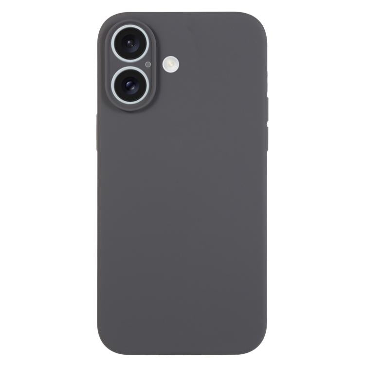 เคสโทรศัพท์ซิลิโคนเหลวสีเรียบรูพรุนละเอียด สำหรับ iPhone 17