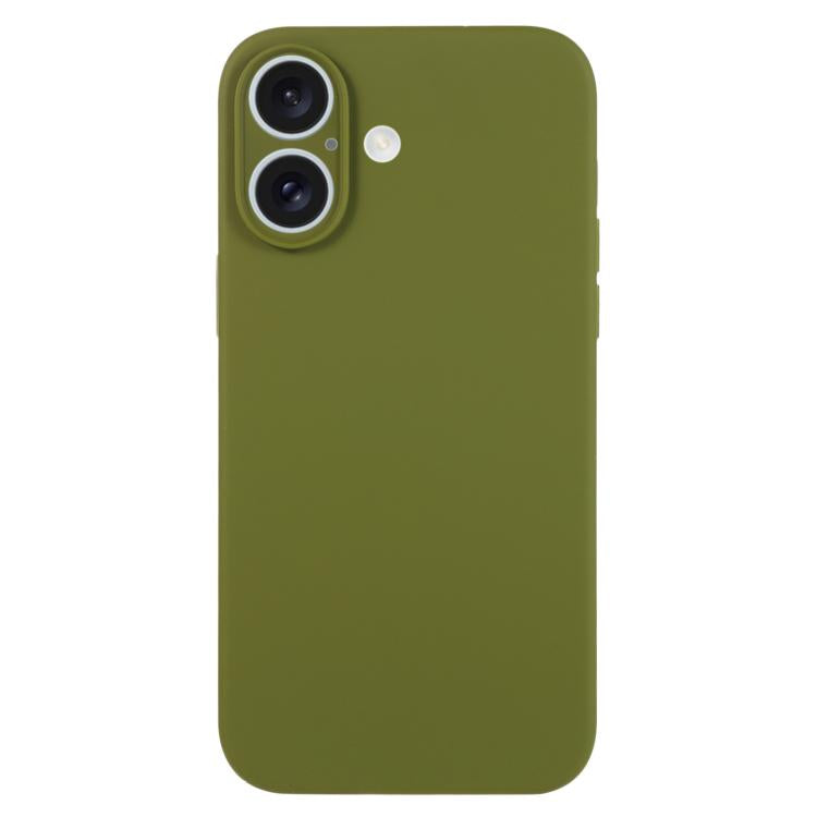 เคสโทรศัพท์ซิลิโคนเหลวสีเรียบรูพรุนละเอียด สำหรับ iPhone 17