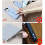 เคสโทรศัพท์ซิลิโคนเหลวสีเรียบรูพรุนละเอียด สำหรับ iPhone 17