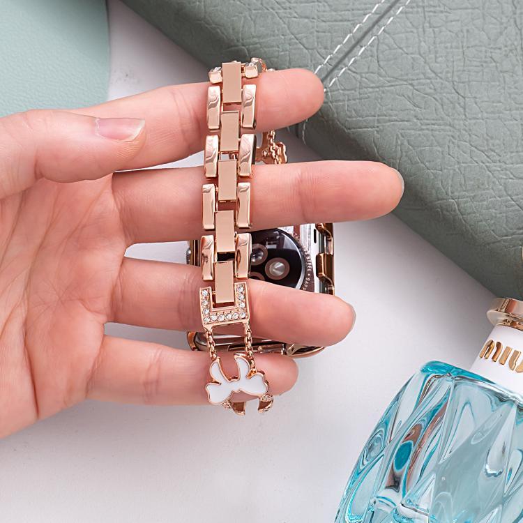 สายรัดนาฬิกาโลหะเพชรรูปโบว์โบกนอต xDfind สำหรับ Apple Watch ขนาด 42 / 44 / 45 / 46 / 49 มม. สำหรับ Apple Watch ขนาด 38 / 40 / 41 / S11 42 มม.