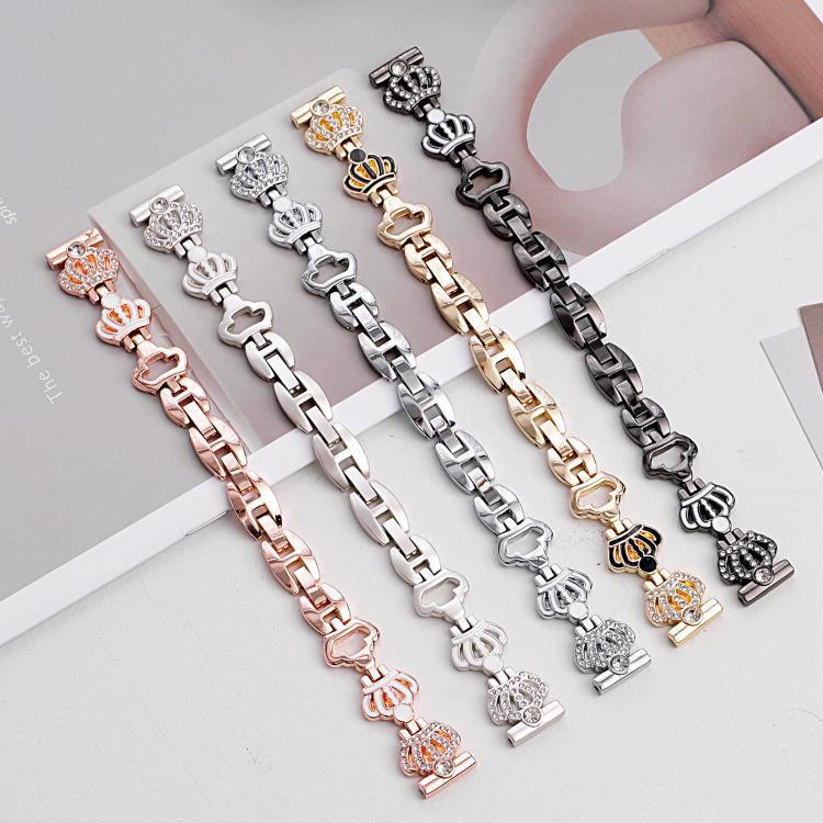 สายรัดนาฬิกาโลหะเพชรรูปมงกุฎ xDfind สำหรับ Apple Watch ขนาด 42 / 44 / 45 / 46 / 49 มม. สำหรับ Apple Watch ขนาด 38 / 40 / 41 / S11 42 มม.