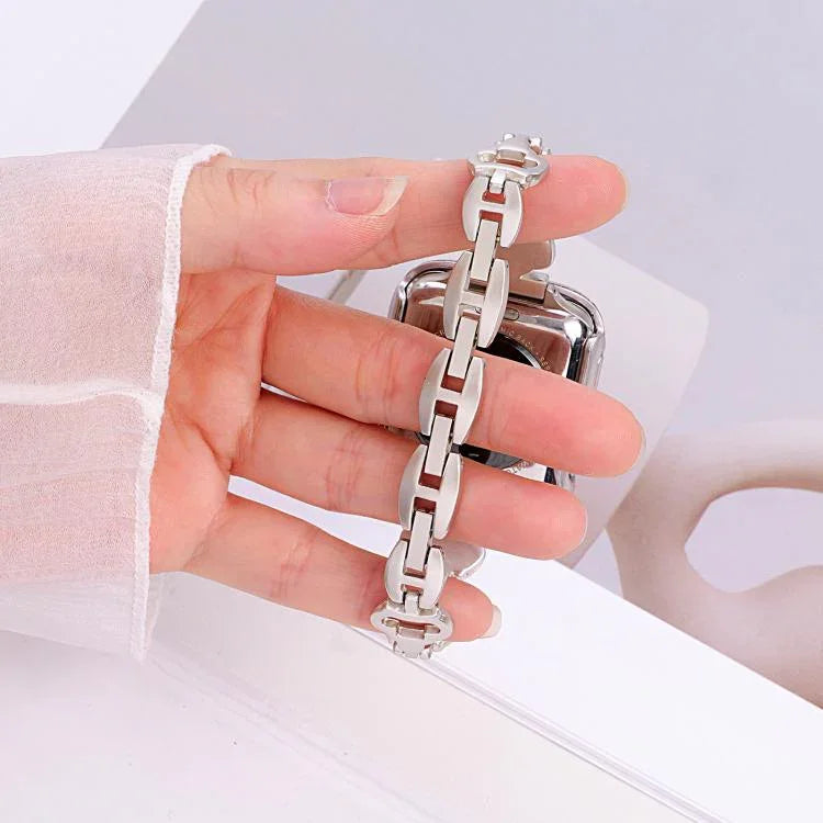 สายรัดนาฬิกาโลหะเพชรรูปมงกุฎ xDfind สำหรับ Apple Watch ขนาด 42 / 44 / 45 / 46 / 49 มม. สำหรับ Apple Watch ขนาด 38 / 40 / 41 / S11 42 มม.