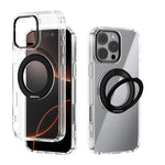 ABEEL MagSafe Q-LUCK Pivot Bracket Transparent Phone Case, For iPhone 17 Pro Max, For iPhone 17 Pro, For iPhone 17, For iPhone Air, For iPhone 16 Pro Max, For iPhone 16 Pro, For iPhone 16 Plus, For iPhone 16