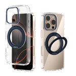 ABEEL MagSafe Q-LUCK Pivot Bracket Transparent Phone Case, For iPhone 17 Pro Max, For iPhone 17 Pro, For iPhone 17, For iPhone Air, For iPhone 16 Pro Max, For iPhone 16 Pro, For iPhone 16 Plus, For iPhone 16
