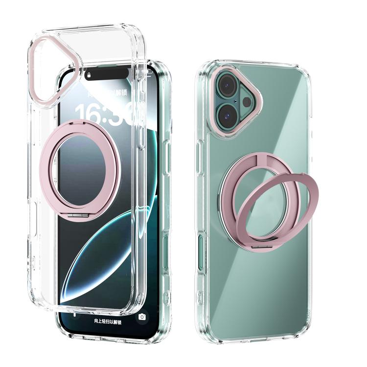 ABEEL MagSafe Q-LUCK Pivot Bracket Transparent Phone Case, For iPhone 17 Pro Max, For iPhone 17 Pro, For iPhone 17, For iPhone Air, For iPhone 16 Pro Max, For iPhone 16 Pro, For iPhone 16 Plus, For iPhone 16