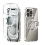 เคสโทรศัพท์โปร่งใส ABEEL MagSafe Q-LUCK Pivot Bracket สำหรับ iPhone 15 Pro Max, สำหรับ iPhone 15 Pro, สำหรับ iPhone 15 Plus, สำหรับ iPhone 15, สำหรับ iPhone 14 Plus, สำหรับ iPhone 14, สำหรับ iPhone 14 Pro, สำหรับ iPhone 14 Pro Max