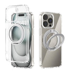 เคสโทรศัพท์โปร่งใส ABEEL MagSafe Q-LUCK Pivot Bracket สำหรับ iPhone 15 Pro Max, สำหรับ iPhone 15 Pro, สำหรับ iPhone 15 Plus, สำหรับ iPhone 15, สำหรับ iPhone 14 Plus, สำหรับ iPhone 14, สำหรับ iPhone 14 Pro, สำหรับ iPhone 14 Pro Max