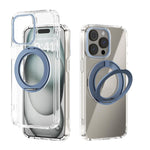 เคสโทรศัพท์โปร่งใส ABEEL MagSafe Q-LUCK Pivot Bracket สำหรับ iPhone 15 Pro Max, สำหรับ iPhone 15 Pro, สำหรับ iPhone 15 Plus, สำหรับ iPhone 15, สำหรับ iPhone 14 Plus, สำหรับ iPhone 14, สำหรับ iPhone 14 Pro, สำหรับ iPhone 14 Pro Max