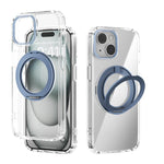 เคสโทรศัพท์โปร่งใส ABEEL MagSafe Q-LUCK Pivot Bracket สำหรับ iPhone 15 Pro Max, สำหรับ iPhone 15 Pro, สำหรับ iPhone 15 Plus, สำหรับ iPhone 15, สำหรับ iPhone 14 Plus, สำหรับ iPhone 14, สำหรับ iPhone 14 Pro, สำหรับ iPhone 14 Pro Max