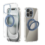 เคสโทรศัพท์โปร่งใส ABEEL MagSafe Q-LUCK Pivot Bracket สำหรับ iPhone 15 Pro Max, สำหรับ iPhone 15 Pro, สำหรับ iPhone 15 Plus, สำหรับ iPhone 15, สำหรับ iPhone 14 Plus, สำหรับ iPhone 14, สำหรับ iPhone 14 Pro, สำหรับ iPhone 14 Pro Max