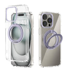เคสโทรศัพท์โปร่งใส ABEEL MagSafe Q-LUCK Pivot Bracket สำหรับ iPhone 15 Pro Max, สำหรับ iPhone 15 Pro, สำหรับ iPhone 15 Plus, สำหรับ iPhone 15, สำหรับ iPhone 14 Plus, สำหรับ iPhone 14, สำหรับ iPhone 14 Pro, สำหรับ iPhone 14 Pro Max