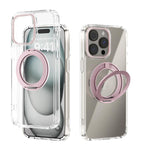 เคสโทรศัพท์โปร่งใส ABEEL MagSafe Q-LUCK Pivot Bracket สำหรับ iPhone 15 Pro Max, สำหรับ iPhone 15 Pro, สำหรับ iPhone 15 Plus, สำหรับ iPhone 15, สำหรับ iPhone 14 Plus, สำหรับ iPhone 14, สำหรับ iPhone 14 Pro, สำหรับ iPhone 14 Pro Max