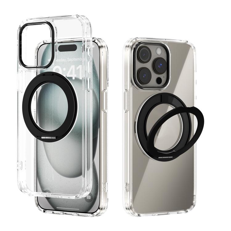เคสโทรศัพท์โปร่งใส ABEEL MagSafe Q-LUCK Pivot Bracket สำหรับ iPhone 15 Pro Max, สำหรับ iPhone 15 Pro, สำหรับ iPhone 15 Plus, สำหรับ iPhone 15, สำหรับ iPhone 14 Plus, สำหรับ iPhone 14, สำหรับ iPhone 14 Pro, สำหรับ iPhone 14 Pro Max