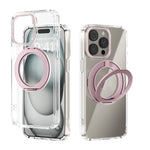 เคสโทรศัพท์โปร่งใส ABEEL MagSafe Q-LUCK Pivot Bracket สำหรับ iPhone 15 Pro Max, สำหรับ iPhone 15 Pro, สำหรับ iPhone 15 Plus, สำหรับ iPhone 15, สำหรับ iPhone 14 Plus, สำหรับ iPhone 14, สำหรับ iPhone 14 Pro, สำหรับ iPhone 14 Pro Max