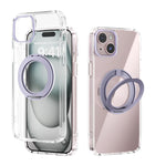 เคสโทรศัพท์โปร่งใส ABEEL MagSafe Q-LUCK Pivot Bracket สำหรับ iPhone 15 Pro Max, สำหรับ iPhone 15 Pro, สำหรับ iPhone 15 Plus, สำหรับ iPhone 15, สำหรับ iPhone 14 Plus, สำหรับ iPhone 14, สำหรับ iPhone 14 Pro, สำหรับ iPhone 14 Pro Max