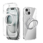 เคสโทรศัพท์โปร่งใส ABEEL MagSafe Q-LUCK Pivot Bracket สำหรับ iPhone 15 Pro Max, สำหรับ iPhone 15 Pro, สำหรับ iPhone 15 Plus, สำหรับ iPhone 15, สำหรับ iPhone 14 Plus, สำหรับ iPhone 14, สำหรับ iPhone 14 Pro, สำหรับ iPhone 14 Pro Max