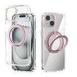 เคสโทรศัพท์โปร่งใส ABEEL MagSafe Q-LUCK Pivot Bracket สำหรับ iPhone 15 Pro Max, สำหรับ iPhone 15 Pro, สำหรับ iPhone 15 Plus, สำหรับ iPhone 15, สำหรับ iPhone 14 Plus, สำหรับ iPhone 14, สำหรับ iPhone 14 Pro, สำหรับ iPhone 14 Pro Max