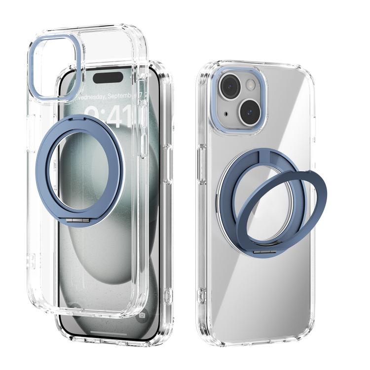เคสโทรศัพท์โปร่งใส ABEEL MagSafe Q-LUCK ขาตั้งหมุน สำหรับ iPhone 13 Pro Max, iPhone 13 Pro, iPhone 13