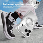 ABEEL MagSafe Q-LUCK Pivot Bracket Transparent Phone Case, For iPhone 17 Pro Max, For iPhone 17 Pro, For iPhone 17, For iPhone Air, For iPhone 16 Pro Max, For iPhone 16 Pro, For iPhone 16 Plus, For iPhone 16