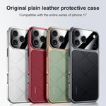 เคสโทรศัพท์หนังเรียบ PC สำหรับ iPhone 17 Pro Max, สำหรับ iPhone 17 Pro, สำหรับ iPhone 17, สำหรับ iPhone Air