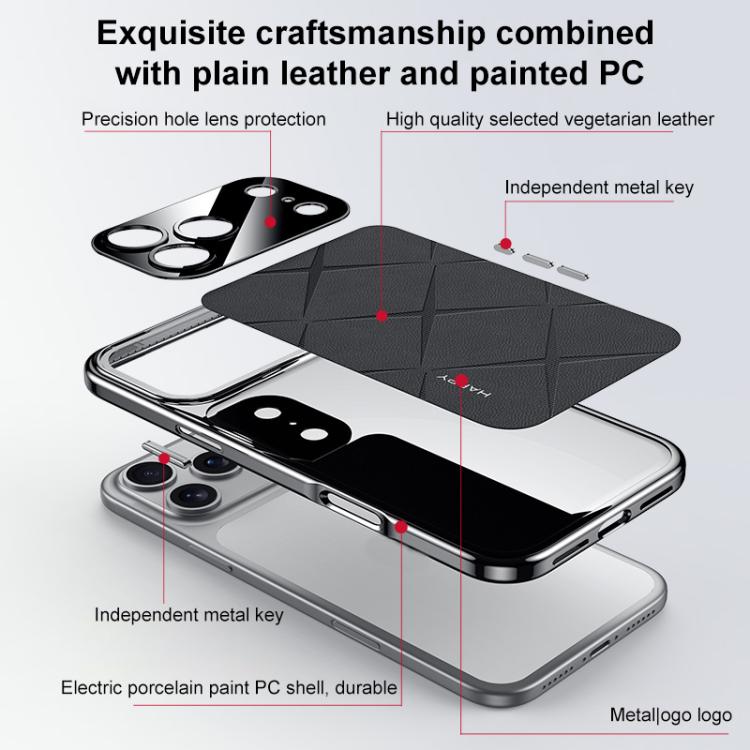 เคสโทรศัพท์หนังเรียบ PC สำหรับ iPhone 17 Pro Max, สำหรับ iPhone 17 Pro, สำหรับ iPhone 17, สำหรับ iPhone Air