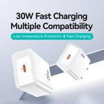 USAMS CC329 T69 PD ที่ชาร์จเร็วพอร์ตเดียว 30W USB-C / Type-C, CC329