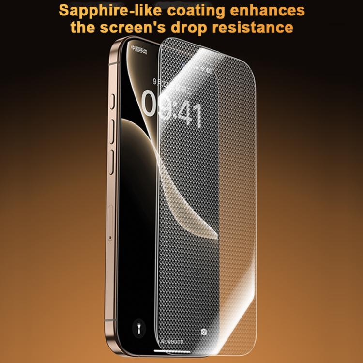 Benks King Kong Corning ฟิล์มกระจกนิรภัย DLC แบบโค้งร้อนเต็มแผ่นกาว ติดตั้งเร็ว สำหรับ iPhone 17 Pro Max, สำหรับ iPhone 17 Pro