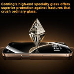 Benks King Kong Corning ฟิล์มกระจกนิรภัย DLC แบบโค้งร้อนเต็มแผ่นกาว ติดตั้งเร็ว สำหรับ iPhone 17 Pro Max, สำหรับ iPhone 17 Pro