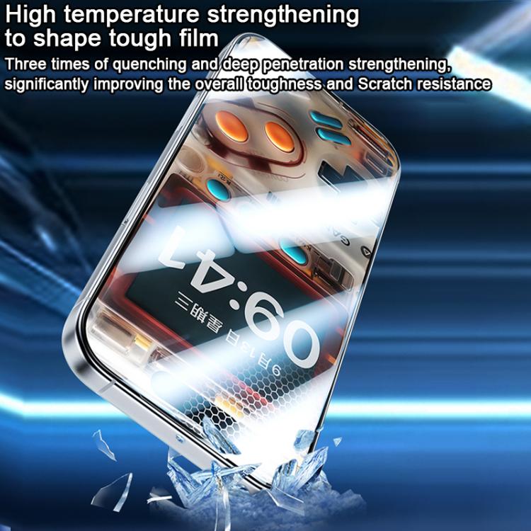 ฟิล์มกันรอยหน้าจอแบบด้านสำหรับเล่นเกมขอบโค้งศูนย์ Benks สำหรับ iPhone 17 Pro Max, สำหรับ iPhone 17