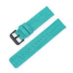 Stainless Steel Pin Buckle Nylon Woven Canvas Watch Band, 16mm, 18mm