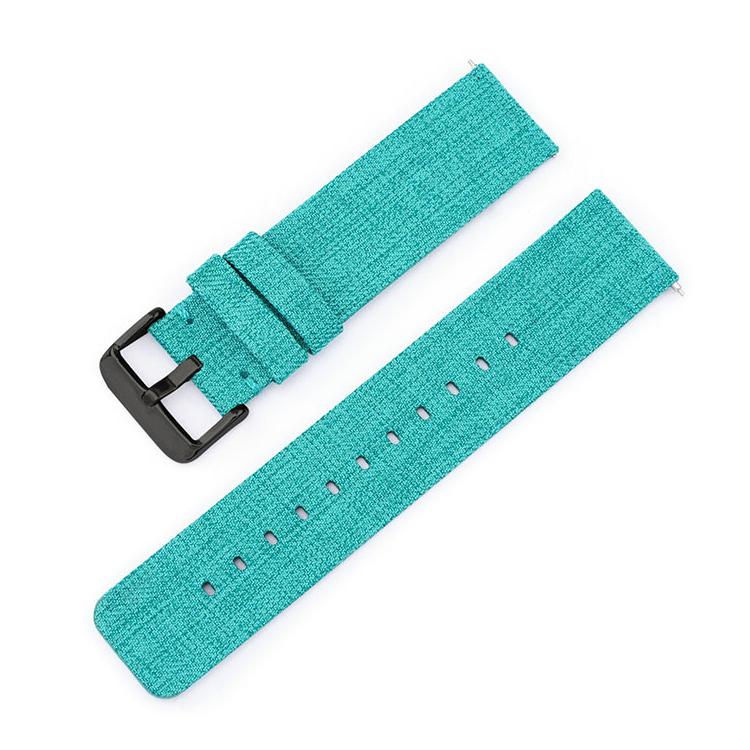 Stainless Steel Pin Buckle Nylon Woven Canvas Watch Band, 16mm, 18mm