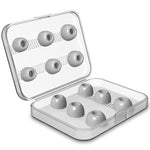 จุกหูฟังโฟมหน่วยความจำเปลี่ยนได้ 12 ชิ้น สำหรับ AirPods Pro พร้อมกล่องเก็บ สีเทาโฟมหน่วยความจำ