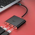 แท่นวางเดสก์ท็อป 3 in 1 Type-C เป็น HDMI + USB 3.0 + Type-C PD พอร์ตชาร์จ สำหรับ Nintendo Switch