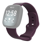 For Fitbit Versa 3 / Sense Silicone Replacement Strap Watchband, Size: L