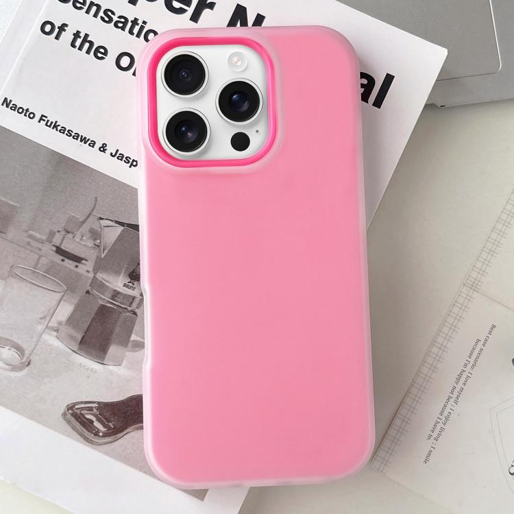 เคสโทรศัพท์ผสม PC TPU ผิวด้านสีเจลลี่ สำหรับ iPhone 16 Pro Max, สำหรับ iPhone 16 Pro, สำหรับ iPhone 16 Plus, สำหรับ iPhone 16