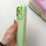 เคสโทรศัพท์ไฮบริด TPU PC สัมผัสด้านสีเจลลี่ สำหรับ iPhone 12 Pro Max, iPhone 12 Pro, iPhone 11