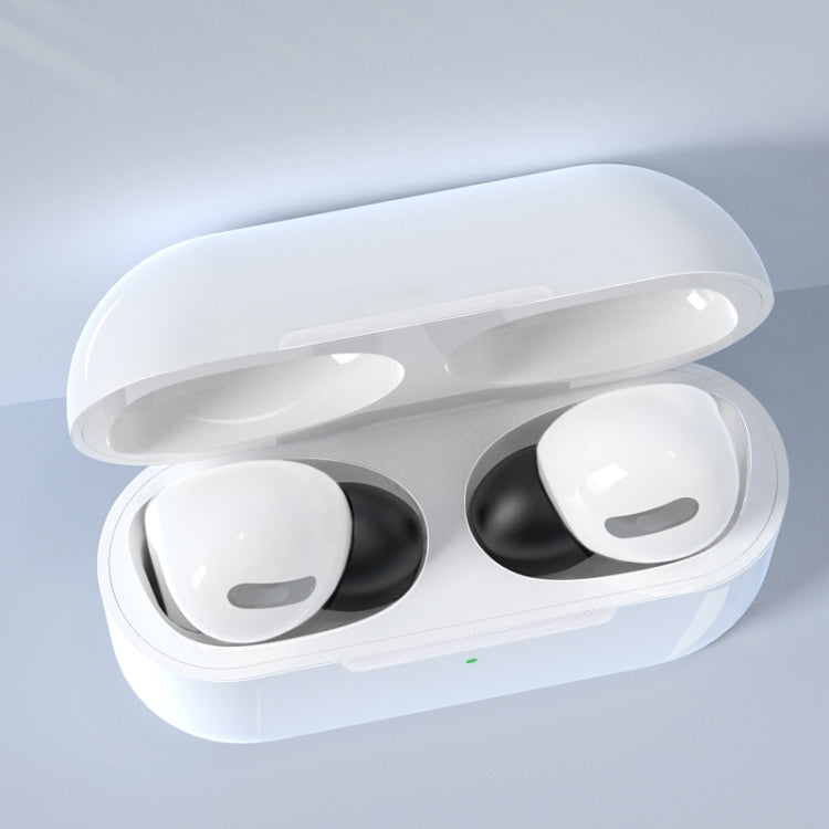 จุกหูฟังซิลิโคนเปลี่ยนได้ 6 คู่ สำหรับ AirPods Pro พร้อมกล่องเก็บ สีขาวซิลิโคน