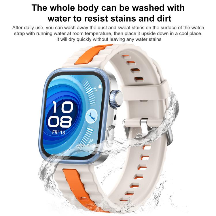 xDfind Sport Vertical Striped Two Color Silicone Watch Band, For Huawei Watch Fit 5 / Fit 5 Pro / Fit 4 Pro