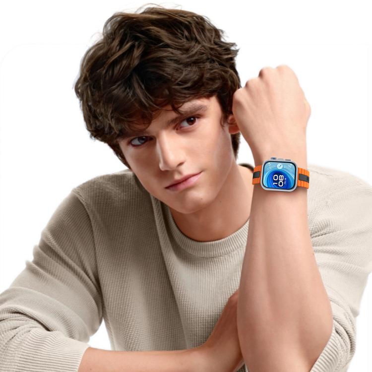 xDfind Sport Vertical Striped Two Color Silicone Watch Band, For Huawei Watch Fit 5 / Fit 5 Pro / Fit 4 Pro