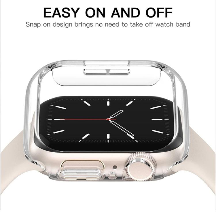 ฝาครอบนาฬิกา PC กลวงด้านขุ่นครึ่งใบ xDfind สำหรับ Apple Watch Ultra 3 / 2 / 1 ขนาด 49 มม., สำหรับ Apple Watch Series 9 / 8 / 7 ขนาด 45 มม., สำหรับ Apple Watch Series 9 / 8 / 7 ขนาด 41 มม., สำหรับ Apple Watch Series 3 / 2 / 1 ขนาด 38 มม.