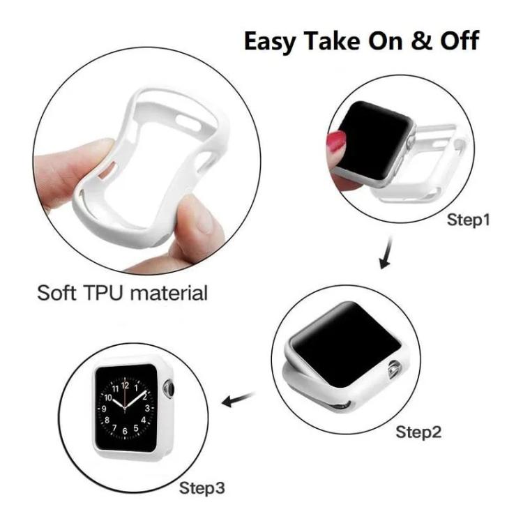 xDfind เคส TPU สำหรับนาฬิกา Apple Watch Series 6 / 5 / 4 / SE 44 มม., สำหรับ Apple Watch Series 6 / 5 / 4 / SE 40 มม., สำหรับ Apple Watch Series 9 / 8 / 7 45 มม., สำหรับ Apple Watch Series 9 / 8 / 7 41 มม.